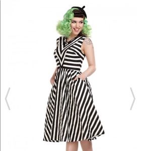 Collectif Mainline Joanie Striped Swing Dress
